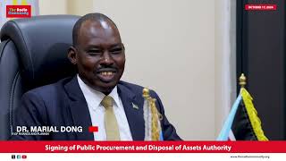 Signing of Public Procurement and Disposal of Assets Authority [upl. by Notrem]