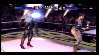 Rumble Roses Miss Spencer vs Aigle xbox 360 ps 3 ps 2 [upl. by Tali]