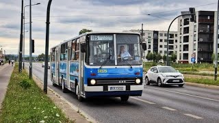 Ikarus 28026 24575 MPK Kraków Przejazd 185 [upl. by Yroffej]