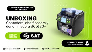 UNBOXING Contadora de billetes BC5120  Satpcs [upl. by Swain]