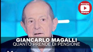 GIANCARLO MAGALLI QUANTO PRENDE DI PENSIONE [upl. by Geiss482]