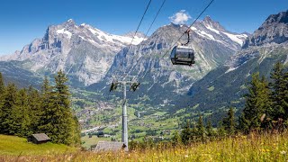 Cable Car ride 🚠 with the best views 🇨🇭 Grindelwald to Männlichen 🏔️تله کابین سواری در سوئیس [upl. by Penny]