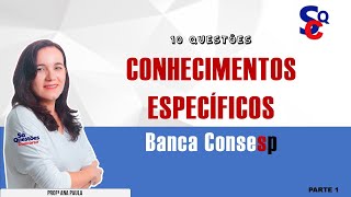 📌CONHECIMENTOS ESPECÍFICOS EDUC BANCA CONSESP  parte 1 [upl. by Hareehat]