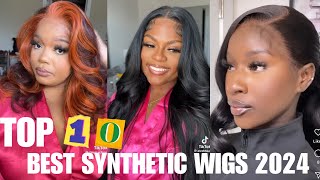 TOP 10 BEST SYNTHETIC WIGS 2024  ALL LINKS INCLUDED [upl. by Auahsoj182]