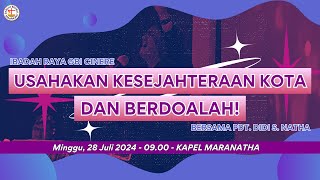 Ibadah Raya 28 Juli 2024  GBI Cinere [upl. by Kowtko140]