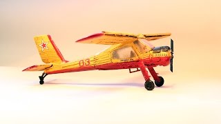 Amodel 172 PZL104 Wilga plastic model kit 7232 [upl. by Euqinotna]