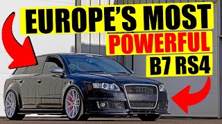 Europes Most Powerful Audi B7 RS4 V8  730hp Turbod Monster [upl. by Ainatit]