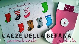 CALZA della BEFANA fai da te senza cucire 8 idee con cartamodelli [upl. by Irap877]