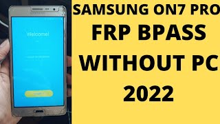 samsung on 7 pro frp Bypass with pc  samsung on u pro frp unlock tool [upl. by Leahciam]