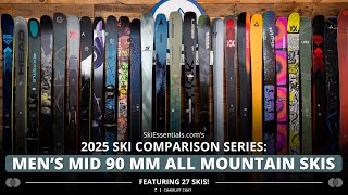 2025 Mens Mid90 mm AllMountain Ski Comparison with SkiEssentialscom [upl. by Moyers96]