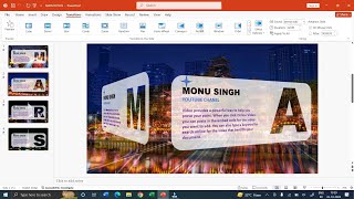 Create presentation use rotate transition  how to make ppt in powerpoint [upl. by Hedelman]