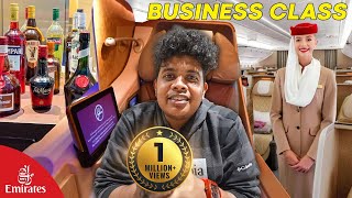 Emirates Business Class Experience  Luxury Travel  ₹60000 Per Ticket to India  Irfans View [upl. by Broadbent499]