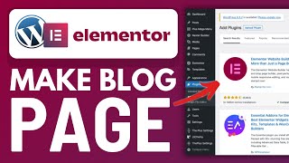 How to Make Blog Page in WordPress Using Elementor  2024 Tutorial [upl. by Nileek946]