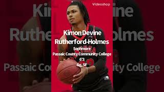 Kimon Devine Passaic County Community College Basketball Highlights [upl. by Damal925]