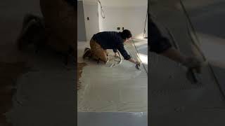 Installing underlayment [upl. by Eyahc]