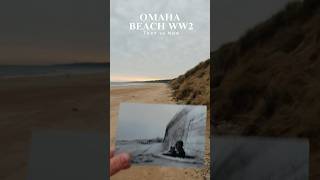 Omaha Beach 🇫🇷 Then vs Now 🪖 ww2 dday [upl. by Dohsar356]