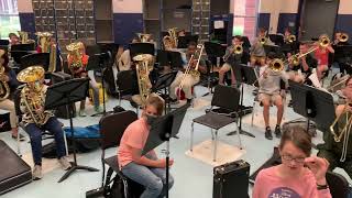 Benton Intermediate Beginning Low Brass Class 2021 Jingle Bells in October [upl. by Gabriela]