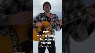 The most Canadian thing I’ve possibly ever done… iamcanadian folksinger dragonlakebc canada [upl. by Kuster948]