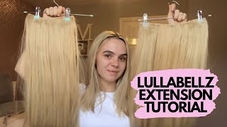 LullaBellz ClipIn Hair Extension Tutorial [upl. by Ninon]