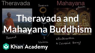 Theravada and Mahayana Buddhism  World History  Khan Academy [upl. by Nnoj]