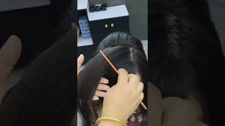 Bridal hairstyle tutorial 🤗 viralvideo viralshorts hairstyle simplehairstyle easyhairstylevira [upl. by Chet]