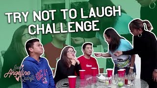 Try Not to Laugh Challenge w Team AQrew  Afritada Manok at Sinaing na Tulingan ala Angeline Quinto [upl. by Naitsabes140]