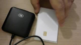 Unboxing ACR39u contact card reader writer [upl. by Natsirk]