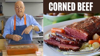 Andrew Zimmern Cooks Corned Beef [upl. by Atteval]