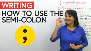 How to use the SEMICOLON in English writing [upl. by Nylatsyrc]