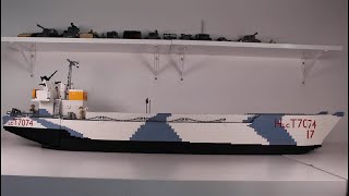 Lego World War II LCT 7074  Lego DDay Build  Lego Scale Replica Landing Craft [upl. by Krik]