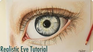 Realistic Eye Color Drawing Tutorial [upl. by Ysle]