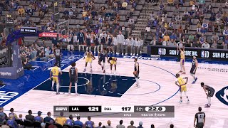 NBA 2K25 Gameday Mode  LAKERS vs MAVERICKS FULL GAME HIGHLIGHTS [upl. by Farleigh]