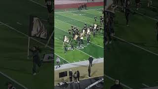 Noblesville Millers Varsity football team takes the field vs Fishers 1112024 [upl. by Enelrats425]