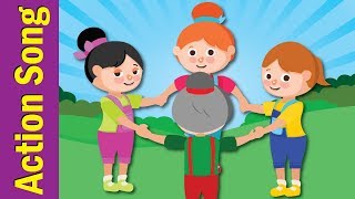 Around a Circle  Action Songs for Kids  Kindergarten Preschool amp ESL  Fun Kids English [upl. by Cairistiona]