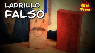 DIY➜ Crea un ladrillo falso personalizado para tus bromas más originales  Arte Track [upl. by Sardella221]