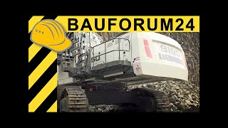 Liebherr R 9150 Bagger im Einsatz  Walkaround Action amp Interview  Steinexpo [upl. by Spear]