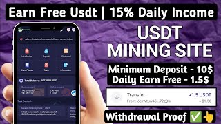 New USDT Mining Website  Free Usdt Mining Site  New TRX Mining Platform  New Usdt Grabbing Site 🔥 [upl. by Esahc]