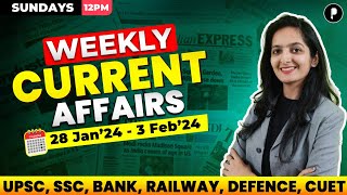 Weekly Current Affairs 2024  February 2024 Week 1  Parcham Classes Current Affairs Parcham [upl. by Notreve704]