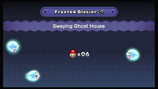 New Super Mario Bros U Deluxe Frosted GlacierSwaying Ghost House [upl. by Lotz796]