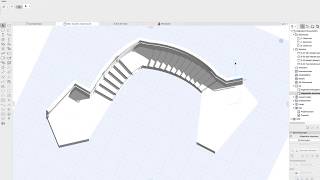 Archicad 21 Tut Geländerwand mit direkt angebrachtem Handlauf [upl. by Adnorrahs]