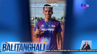 Natl athlete Janry Ubas panalo sa long jump event ng Silk Road to Olympics  Balitanghali [upl. by Eirrek664]