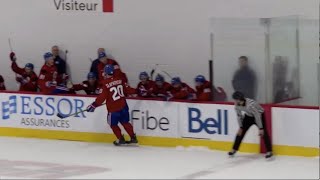 Montreal Canadiens Sep 19th scrimmage highlights [upl. by Ardnossac193]