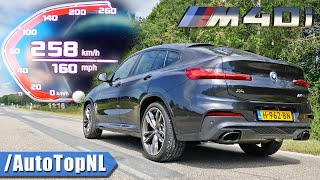 BMW X4 M40i 0258KMH ACCELERATION TOP SPEED amp SOUND by AutoTopNL [upl. by Dickson]