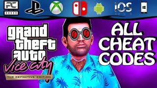 GTA Vice City Definitive  ALL CHEATS  Demonstration PCPSXboxSwitchAndroidiOS [upl. by Aset]