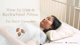 How to use a Buckwheat Pillow Back Sleepers [upl. by Yesrej467]