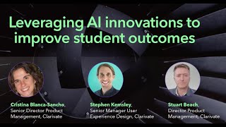 Leveraging AI innovations to improve student outcomes [upl. by Jen]