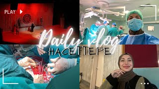 HACETTEPE TIPTA BİR GÜN Benimle beraber günü geçirin hacettepe tıp dailyvlog [upl. by Tamaru]