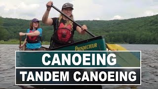 How to Paddle a Tandem Canoe  Tandem Canoeing Essentials [upl. by Rhona218]