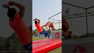 Amazing shorts ytshorts gymnast parkour couplegoals viralvideo [upl. by Irmine]