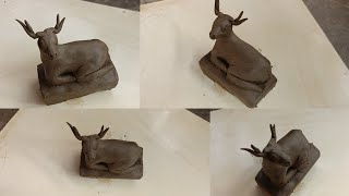 DIY How to make deer with clay🦌🦌clay deer makingart diycraft viralvideo viraltrending [upl. by Steen]